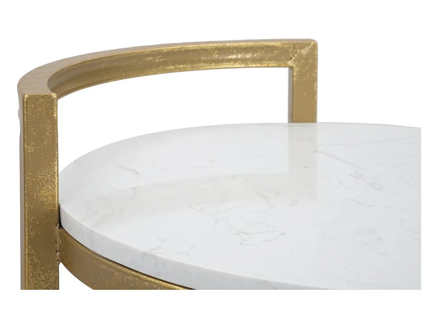 Mesa de Centro VKH531, Blanco, 40,5x40,5x50,5 cm, Kendra Home