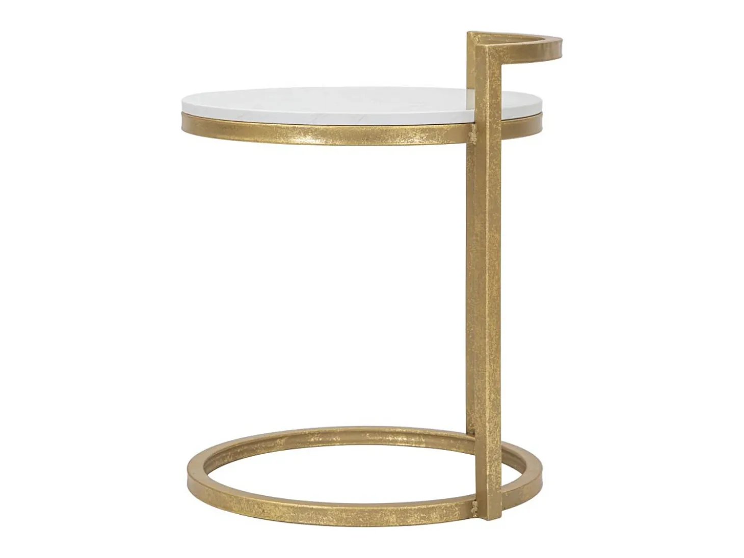 Mesa de Centro VKH531, Blanco, 40,5x40,5x50,5 cm, Kendra Home