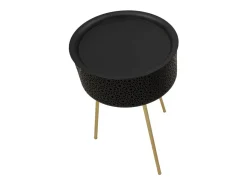 Mesa de Centro VKH521, Negro, 40x40x65 cm, Kendra Home