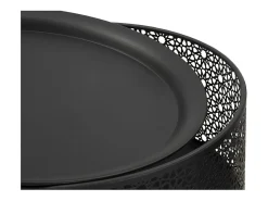 Mesa de Centro VKH521, Negro, 40x40x65 cm, Kendra Home