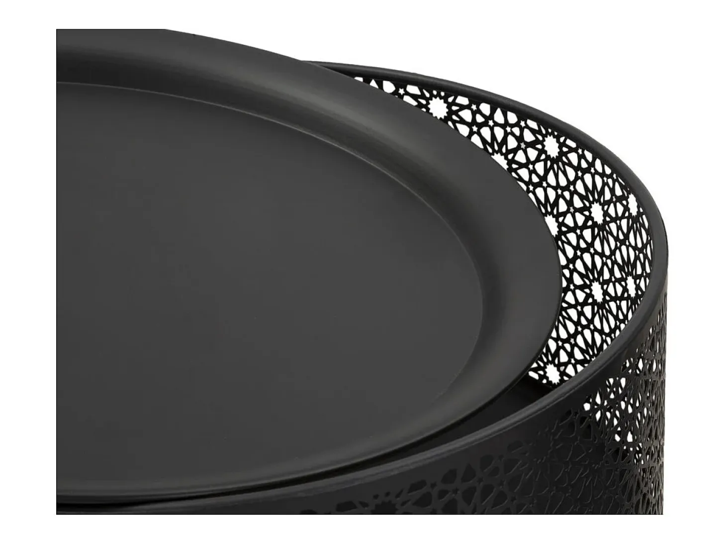 Mesa de Centro VKH521, Negro, 40x40x65 cm, Kendra Home