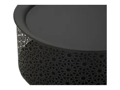 Mesa de Centro VKH523, Negro, 35x35x50 cm, Kendra Home
