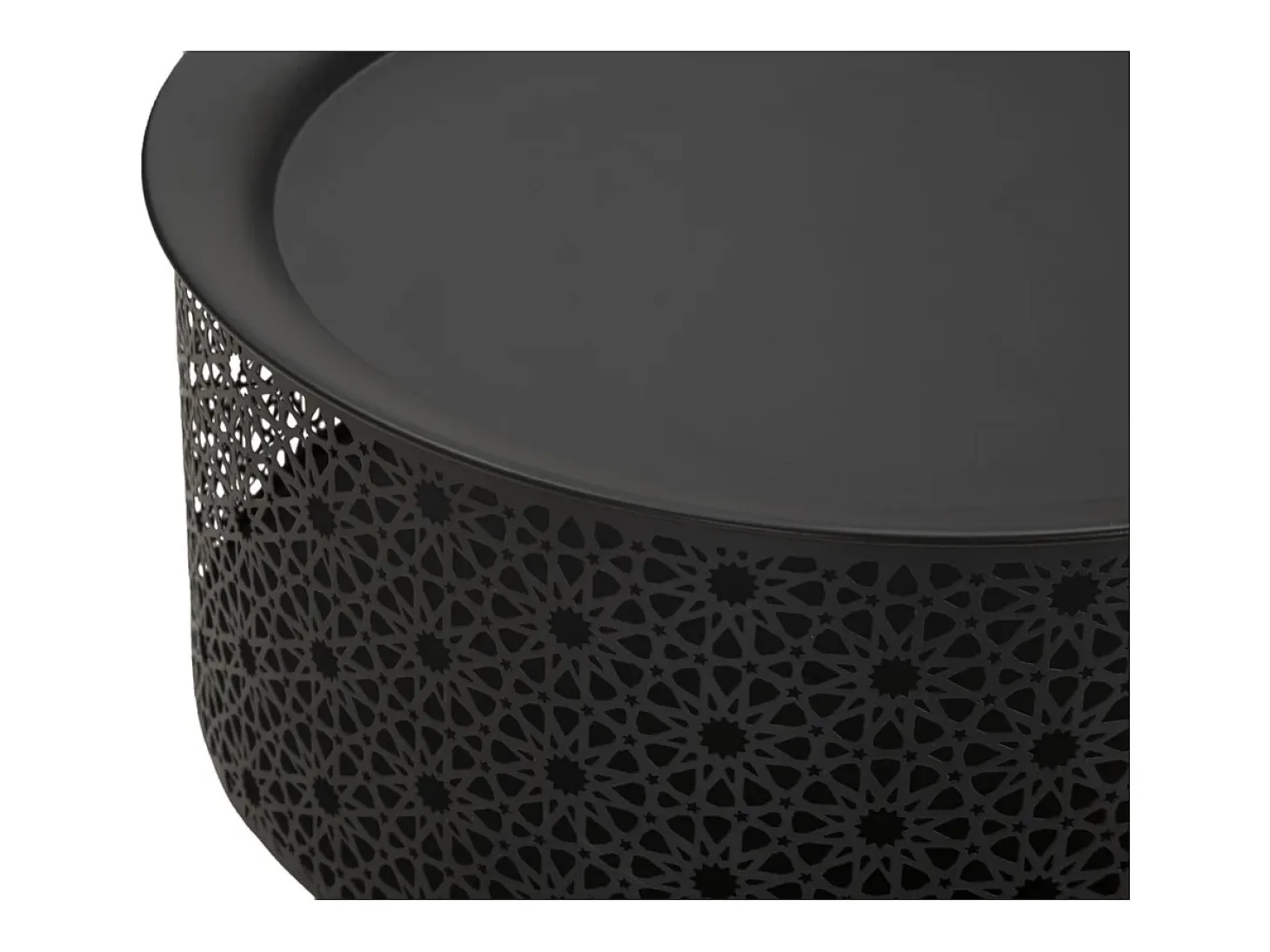 Mesa de Centro VKH523, Negro, 35x35x50 cm, Kendra Home
