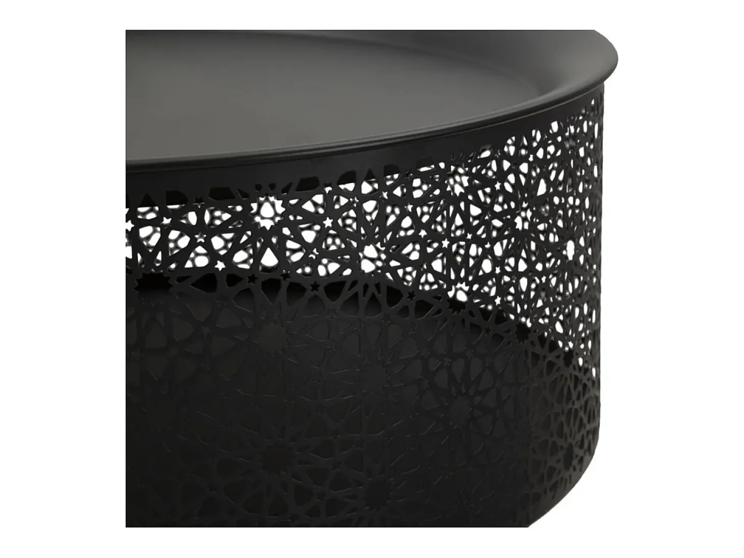 Mesa de Centro VKH523, Negro, 35x35x50 cm, Kendra Home