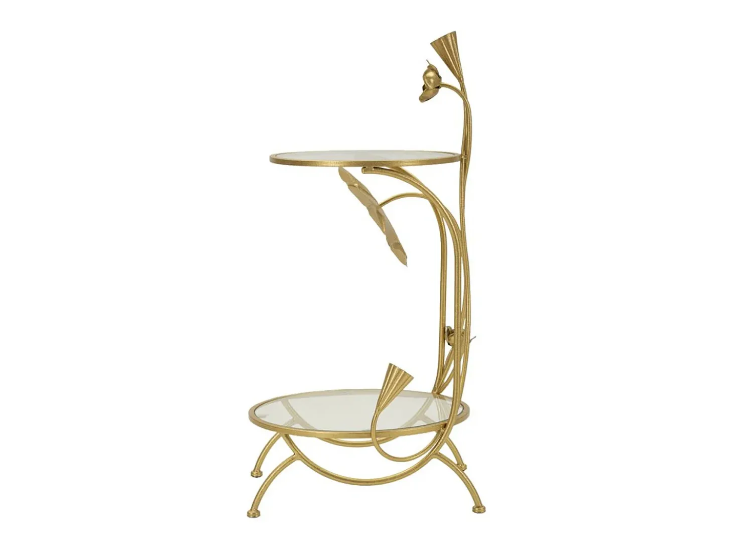 Mesa de Centro VKH803, Oro, 40x40x78 cm, Kendra Home