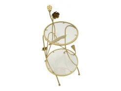 Mesa de Centro VKH803, Oro, 40x40x78 cm, Kendra Home