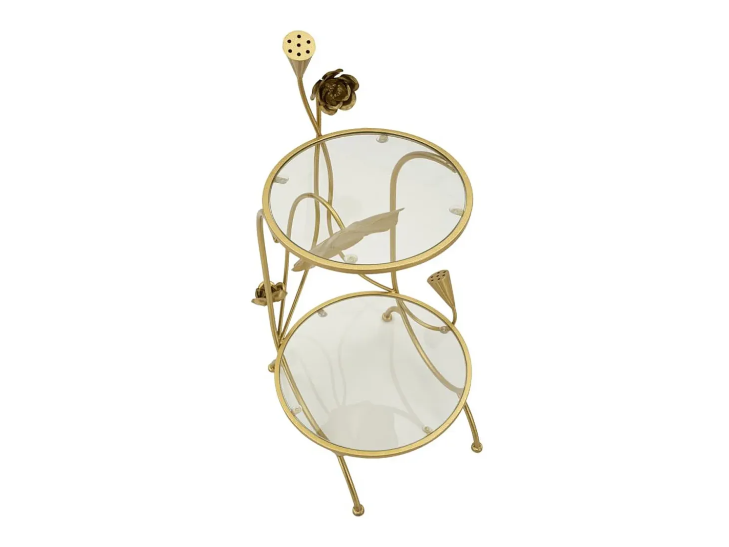 Mesa de Centro VKH803, Oro, 40x40x78 cm, Kendra Home
