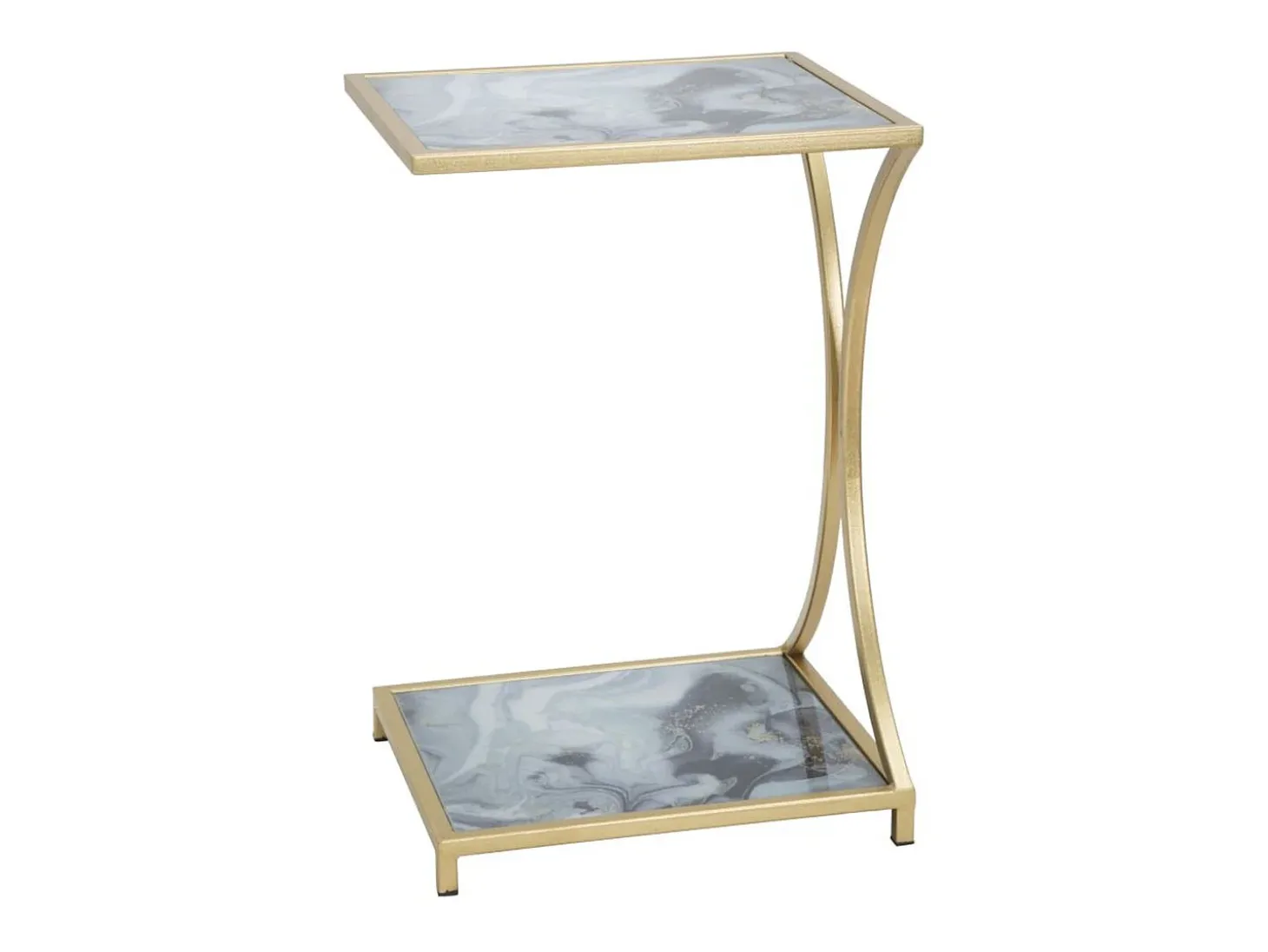 Mesa de Centro VKH543, Oro, 40x35x60 cm, Kendra Home