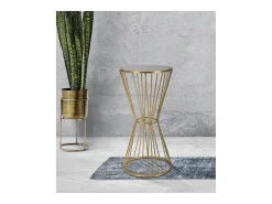 Mesa de Centro VKH590, Oro, 40x40x80 cm, Kendra Home