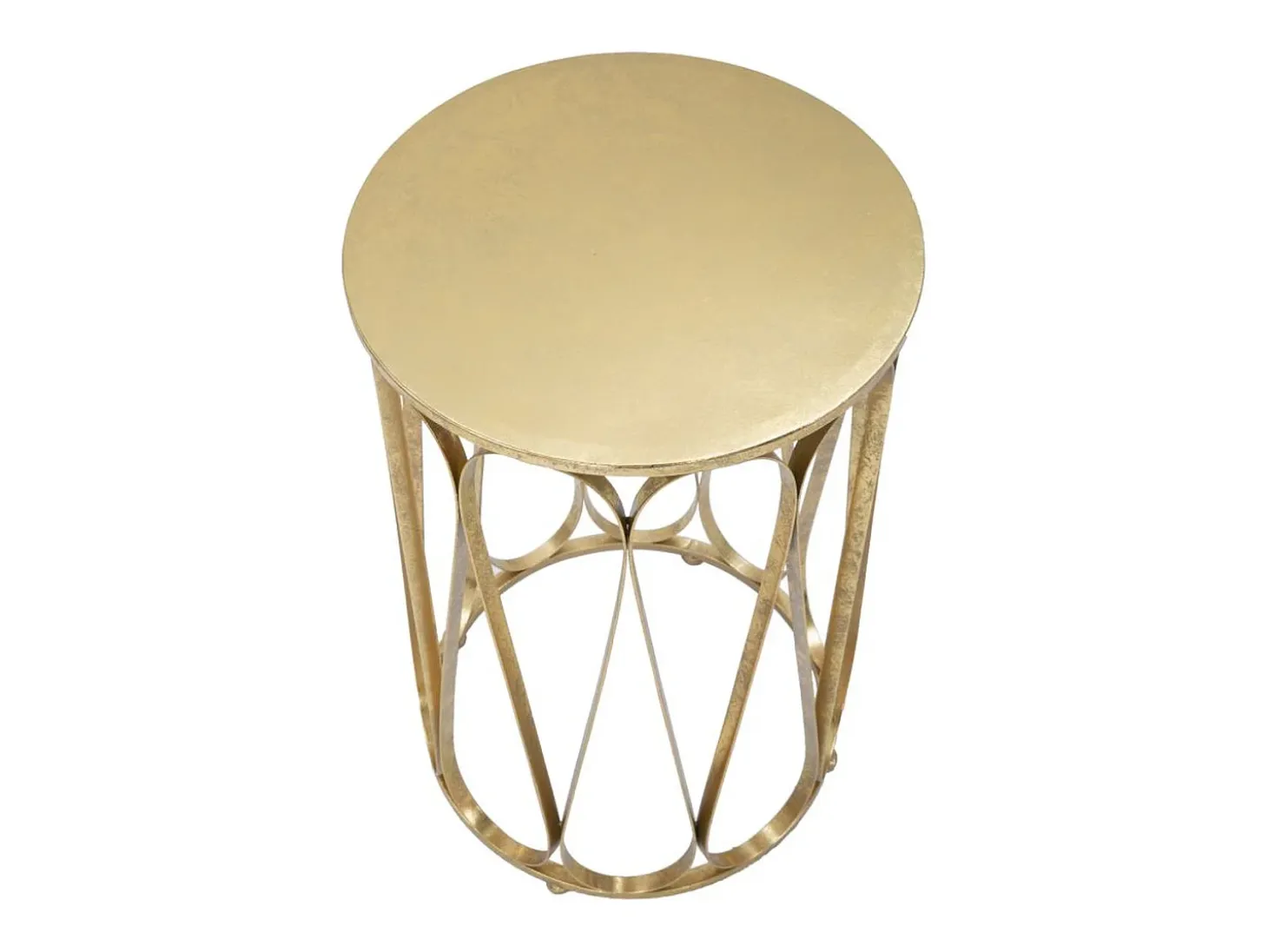 Mesa de Centro VKH520, Oro, 37x37x58 cm, Kendra Home