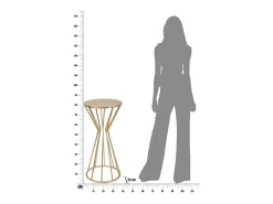 Mesa de Centro VKH519, Oro, 38x38x80 cm, Kendra Home