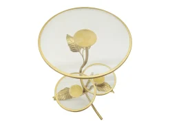 Mesa de Centro VKH802, Oro, 54x54x69,5 cm, Kendra Home