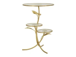 Mesa de Centro VKH802, Oro, 54x54x69,5 cm, Kendra Home