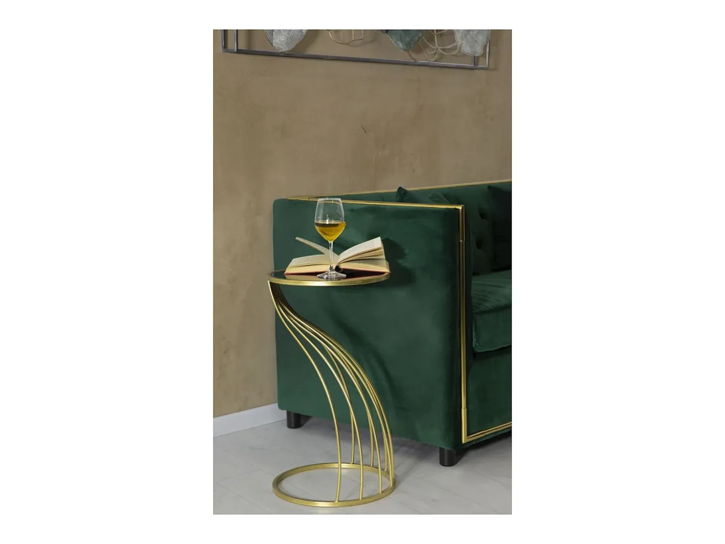 Mesa de Centro VKH548, Oro, 35x35x60 cm, Kendra Home