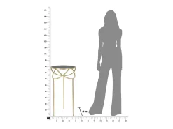 Mesa de Centro VKH593, Oro, 40x40x80 cm, Kendra Home