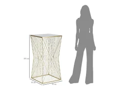 Mesa de Centro VKH594, Oro, 50x50x100 cm, Kendra Home