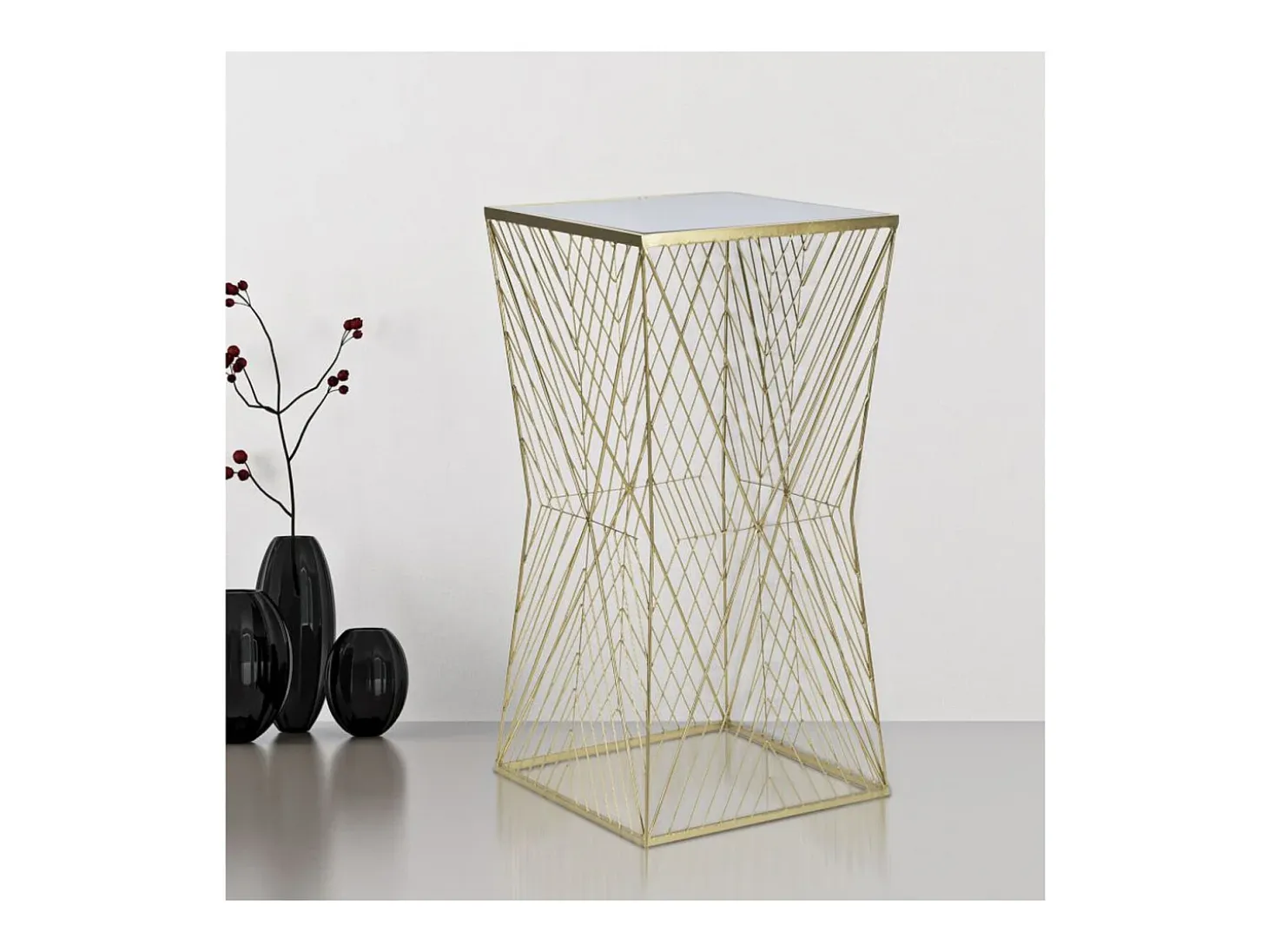 Mesa de Centro VKH594, Oro, 50x50x100 cm, Kendra Home
