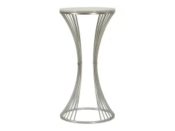 Mesa de Centro VKH582, Plata, 40x40x79 cm, Kendra Home
