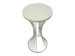Mesa de Centro VKH582, Plata, 40x40x79 cm, Kendra Home