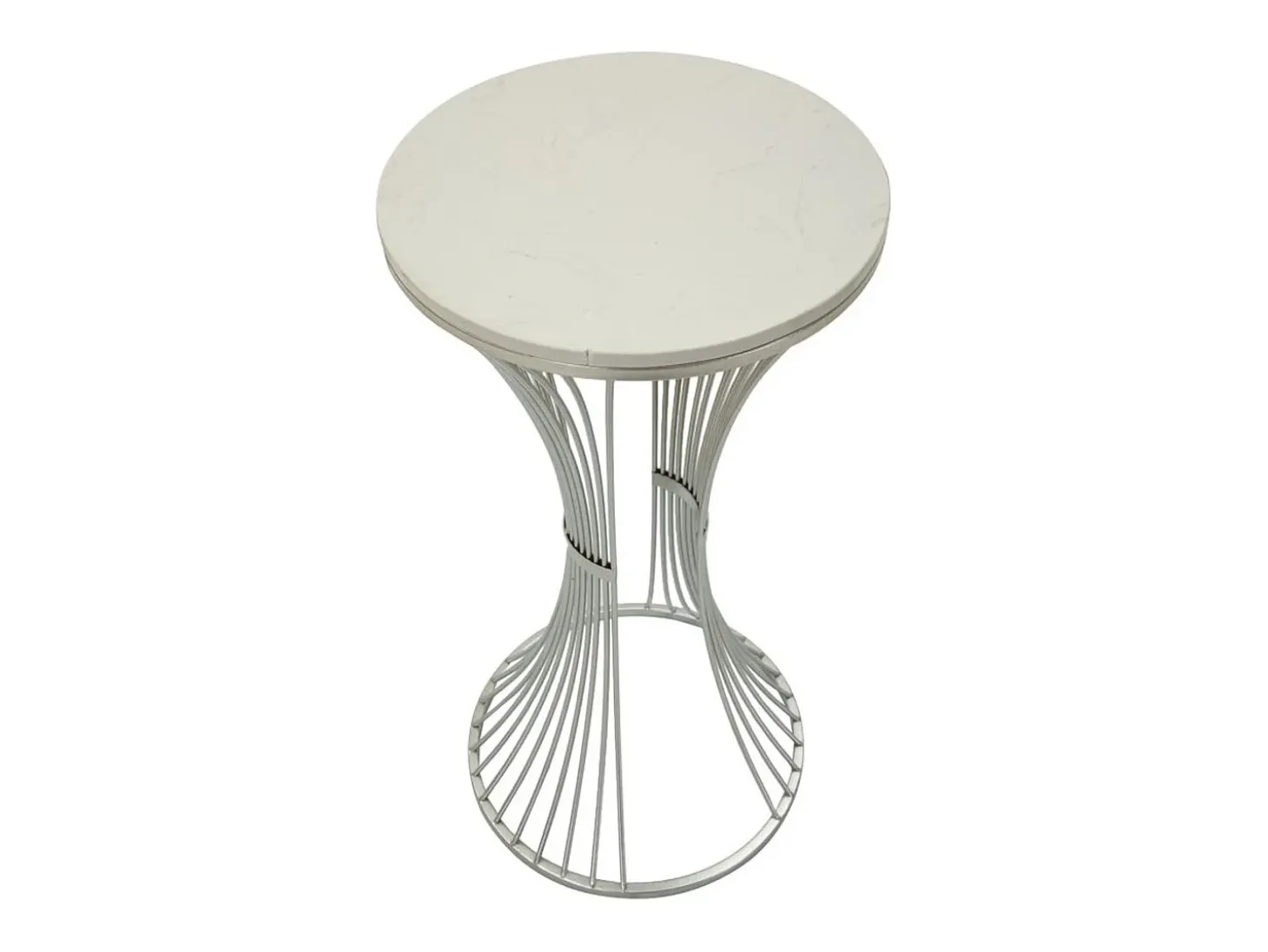 Mesa de Centro VKH582, Plata, 40x40x79 cm, Kendra Home