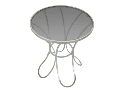 Mesa de Centro VKH564, Plata, 56x56x68 cm, Kendra Home