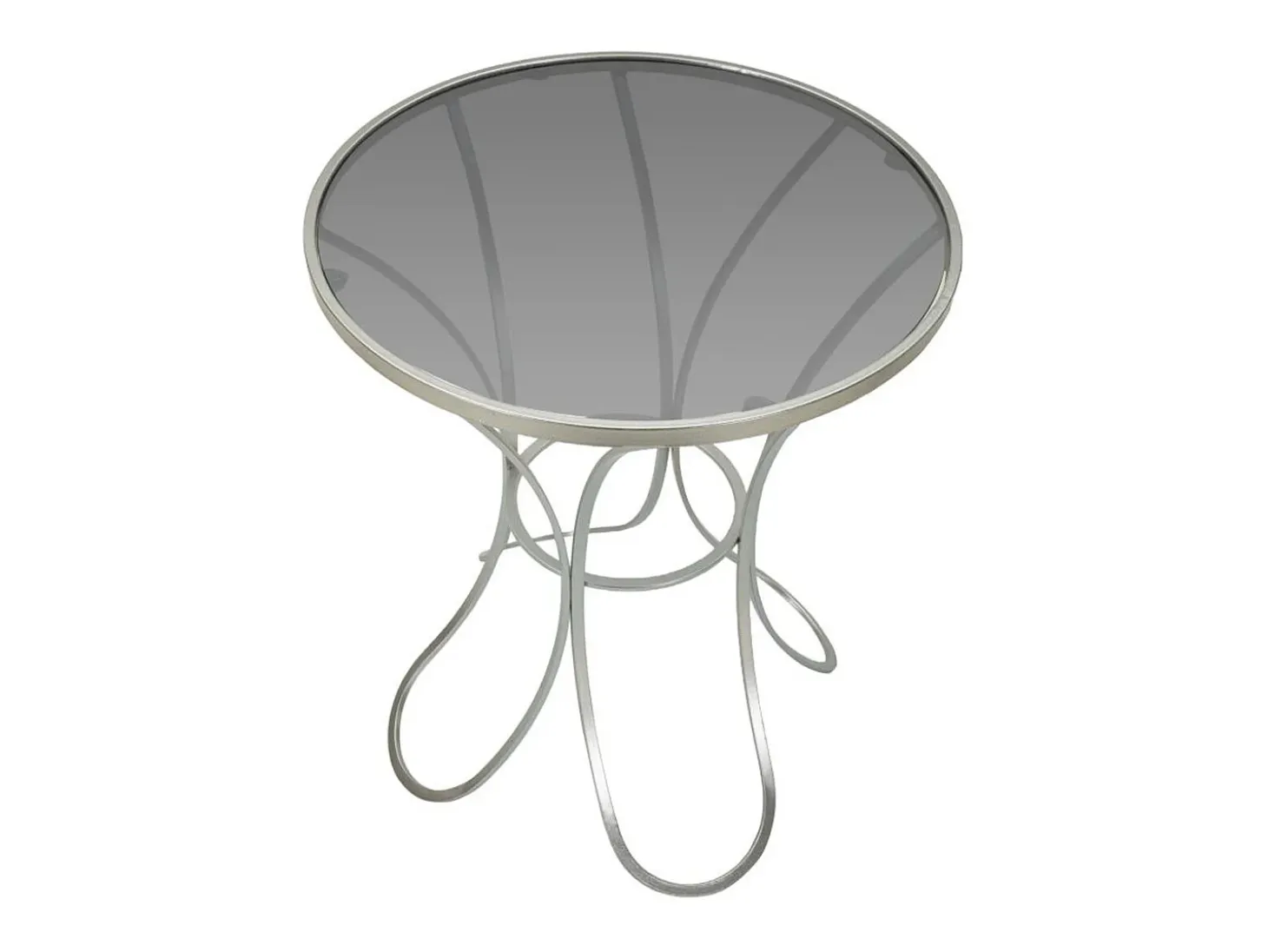 Mesa de Centro VKH564, Plata, 56x56x68 cm, Kendra Home