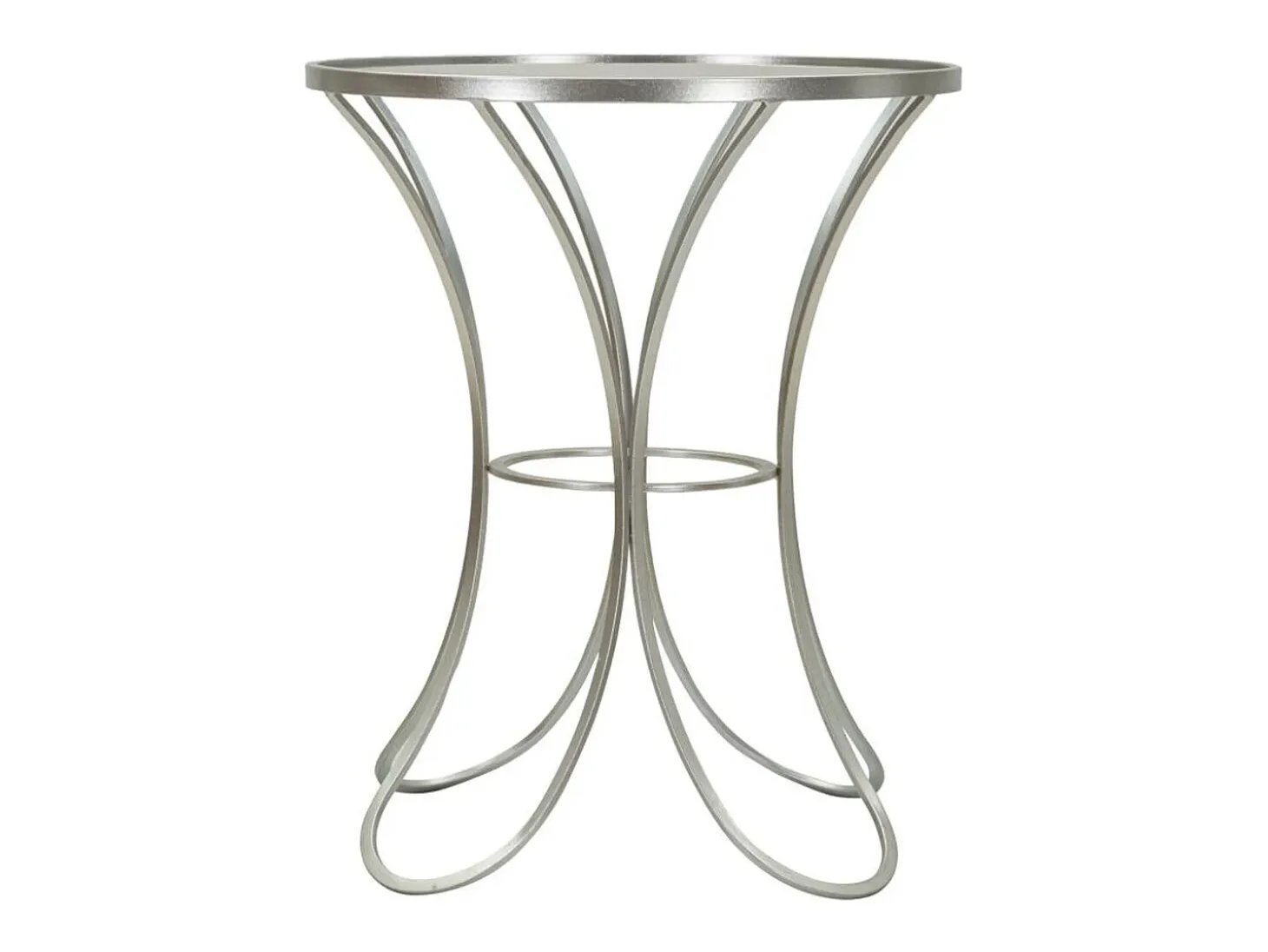 Mesa de Centro VKH564, Plata, 56x56x68 cm, Kendra Home