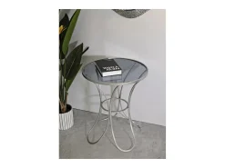 Mesa de Centro VKH564, Plata, 56x56x68 cm, Kendra Home