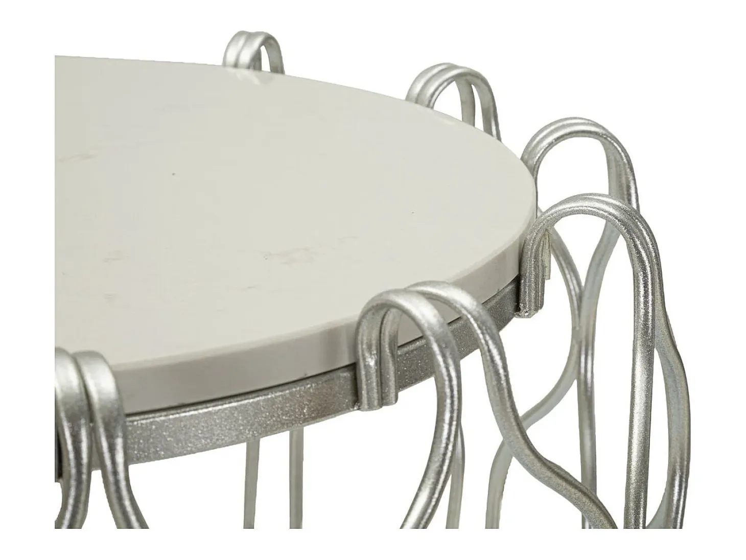 Mesa de Centro VKH530, Plata, 47,5x47,5x61,5 cm, Kendra Home