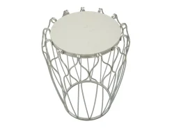 Mesa de Centro VKH530, Plata, 47,5x47,5x61,5 cm, Kendra Home