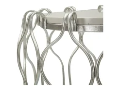 Mesa de Centro VKH530, Plata, 47,5x47,5x61,5 cm, Kendra Home