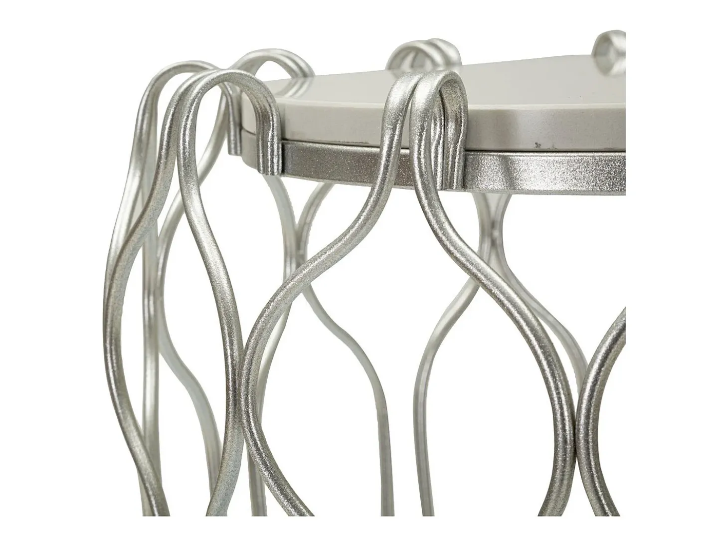 Mesa de Centro VKH530, Plata, 47,5x47,5x61,5 cm, Kendra Home
