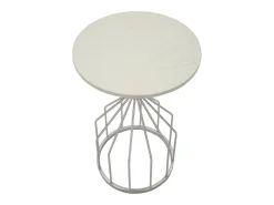 Mesa de Centro VKH532, Plata, 37,5x37,5x58 cm, Kendra Home