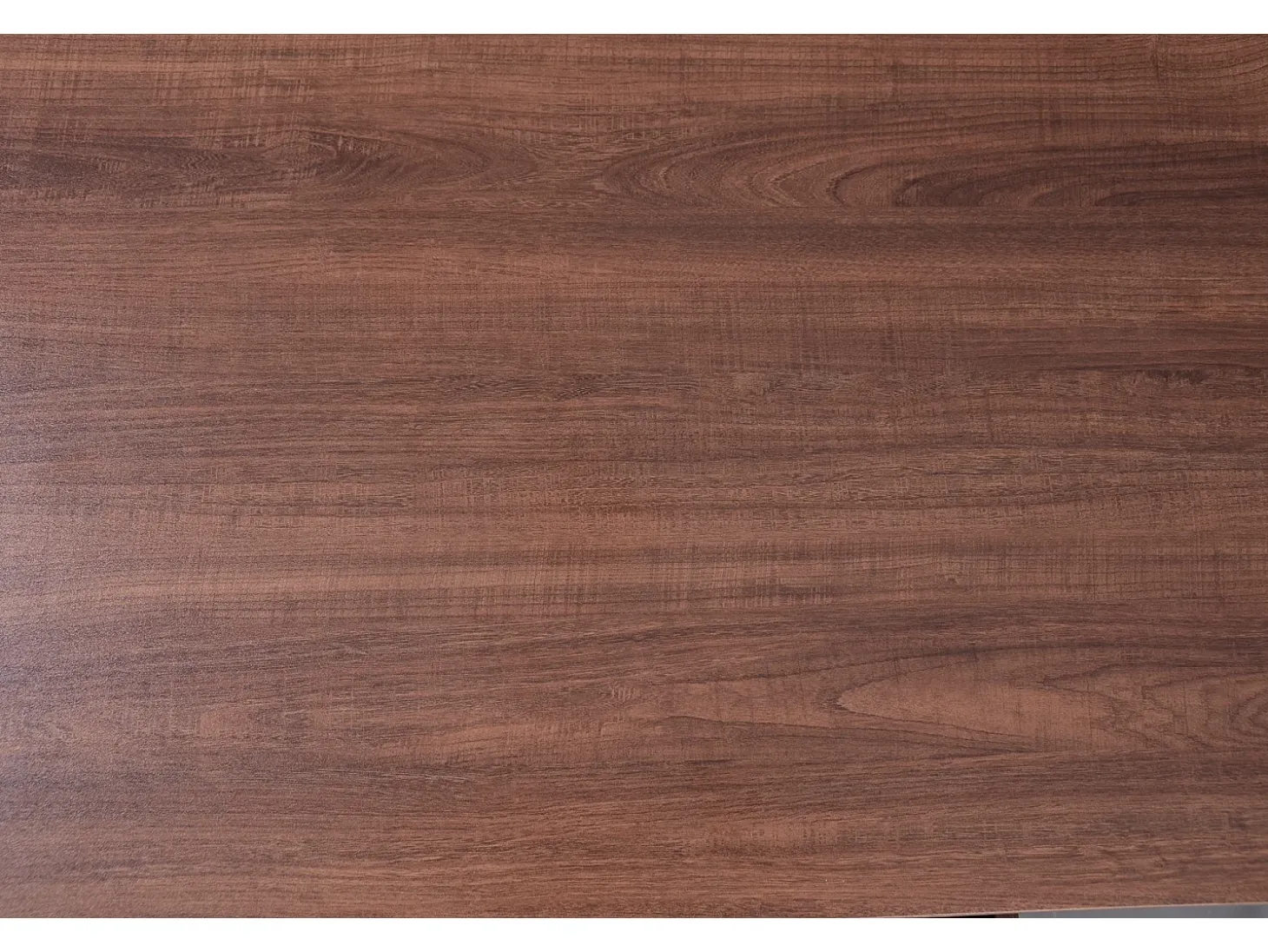 Mesa de centro 110x55cm chapada en nogal con ratán, gran espacio de almacenaje, Natural Oscuro