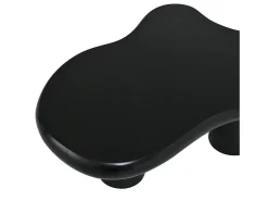 Mesa de centro 97x67x32 cm - Forma de nube - Acabado lacado - MDF - Negro