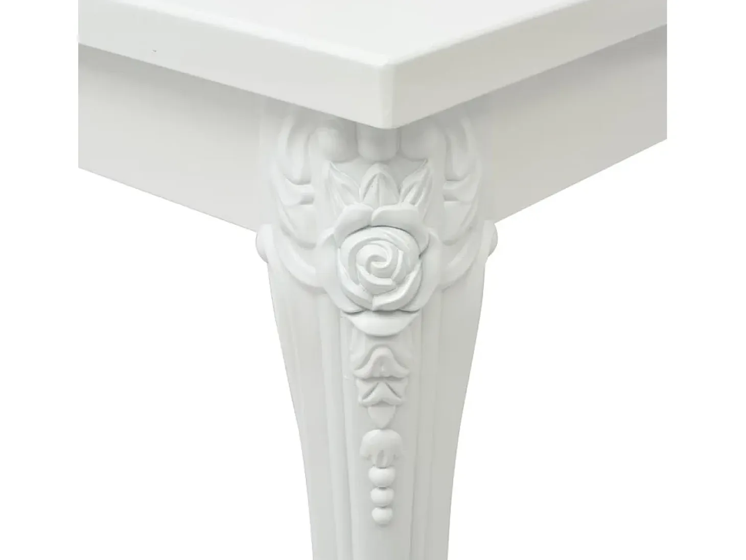 Mesa de centro 115x65x42 cm blanco con brillo ES65508