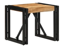 Mesa de centro 40x40x35 cm de madera maciza de acacia