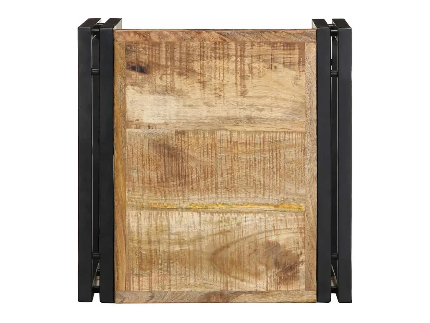 Mesa de centro 40x40x35 cm madera maciza de mango rugoso