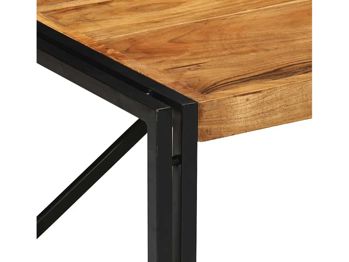 Mesa de centro 80x80x35 cm madera maciza acacia