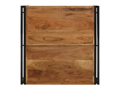 Mesa de centro 80x80x35 cm madera maciza acacia