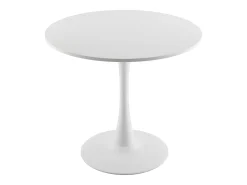 Mesa de Conjunto SucceBuy Mesa de Comedor Redonda de Madera de 80 cm para 2-4 Personas (Solo Mesa)