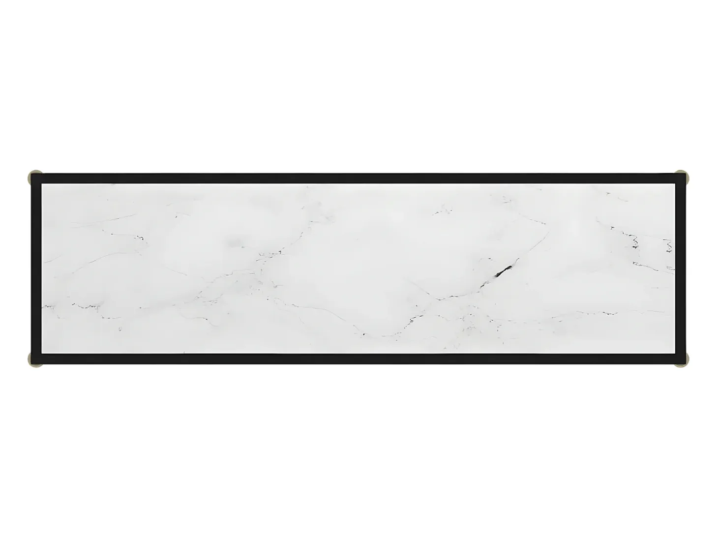 Mesa de consola blanco vidrio templado 120x35x75 cm ES970839