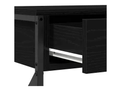 Mesa de Consola con cajón Roble negro 100 x 28 x 75 cm