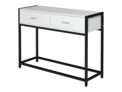 Mesa de consola negro y blanco 120x34x81 cm HOMCOM