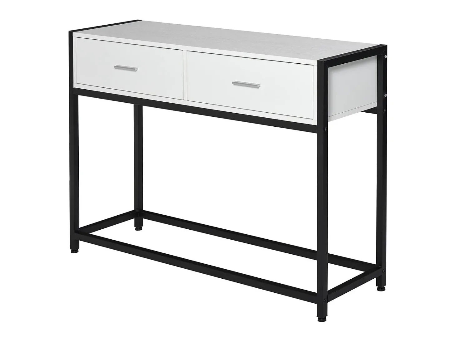 Mesa de consola negro y blanco 120x34x81 cm HOMCOM