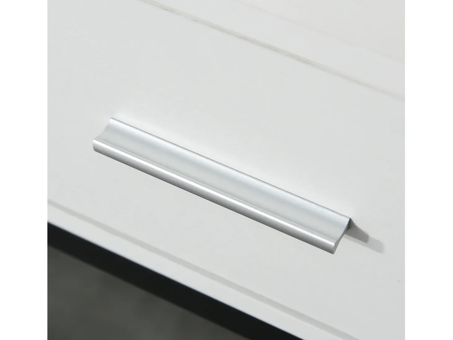 Mesa de consola negro y blanco 120x34x81 cm HOMCOM