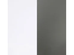 Mesa de escritorio con estantería en blanco artik y gris antracita 120x50 cm Cosmic Blanco Artik (Blanco Mate) - Gris Antracita