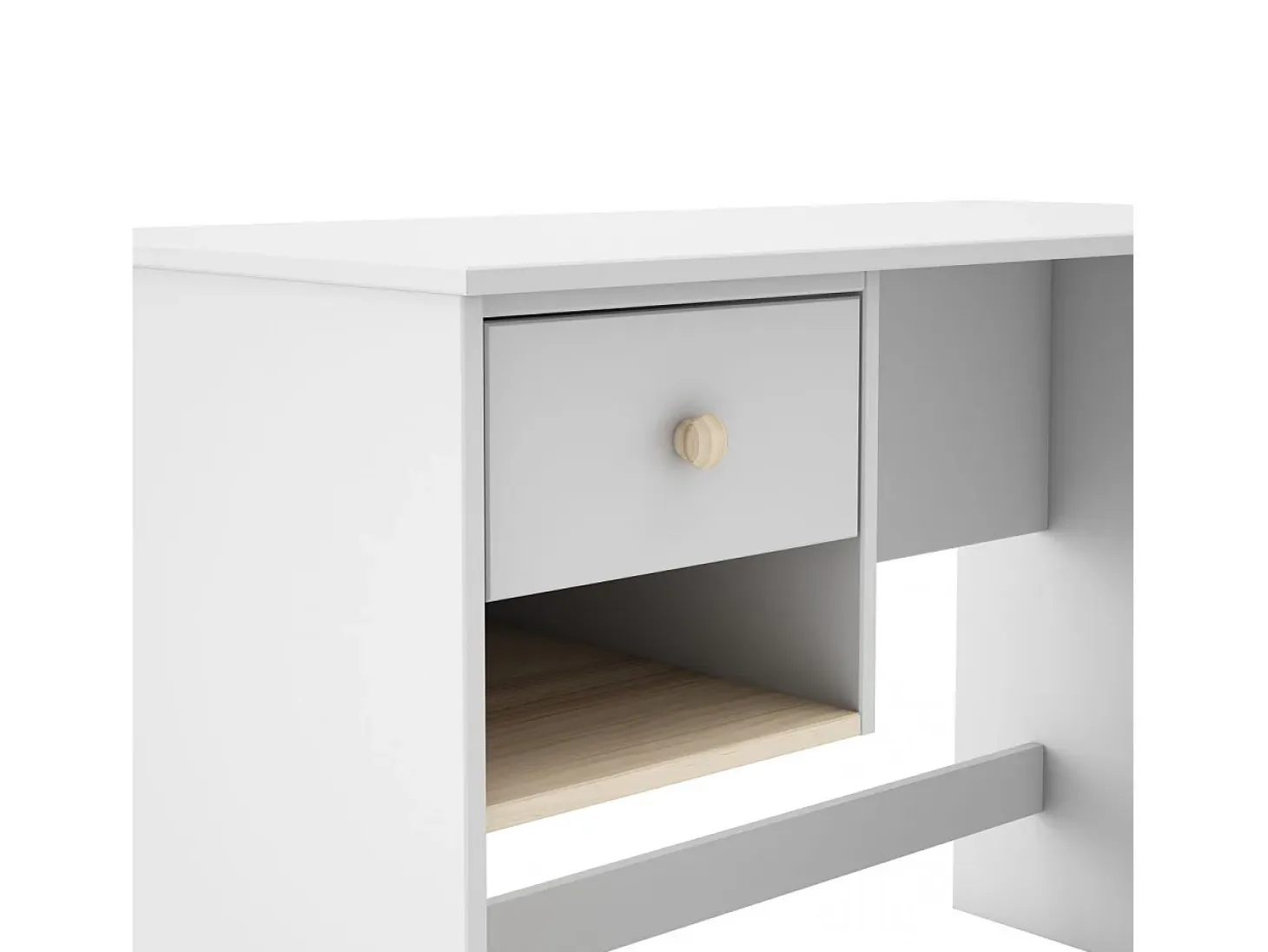 Mesa de escritorio Misty Breeze Blanco - Oak Soft