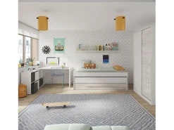 Mesa de escritorio multiposición en blanco mate 136x139 cm Move Blanco Artik (Blanco Mate)