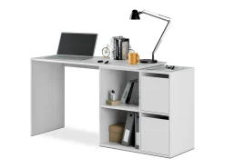 Mesa de escritorio multiposición Spacio Blanco Artik (Blanco Mate)